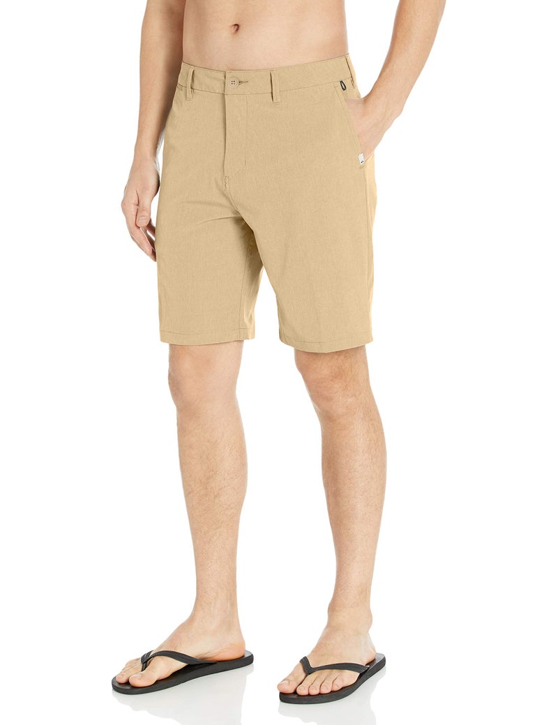 Quiksilver Young Menâ€™s Union Heather Amphibian 20 Walk Short Shorts, Plage, 30 - Image 1